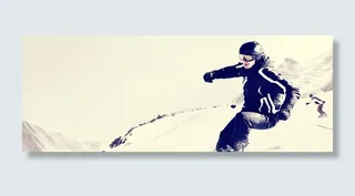 滑雪者背景高清