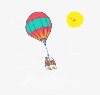 卡通气球图案免抠