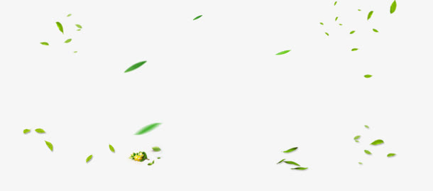 树叶漂浮元素免抠
