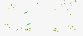 树叶漂浮元素免抠