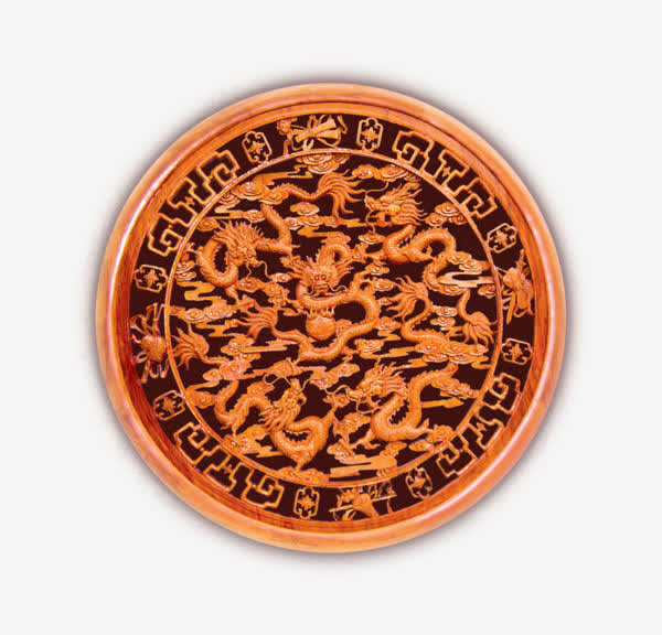 木雕圆盘免抠