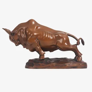 开光纯铜牛摆件免抠