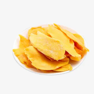 一碟烤干的芒果片免抠