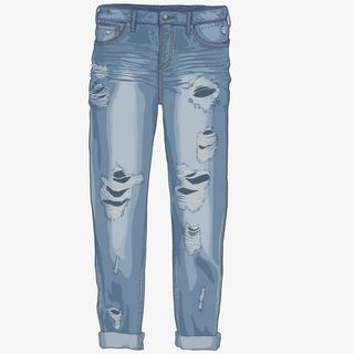 男士牛仔裤免抠