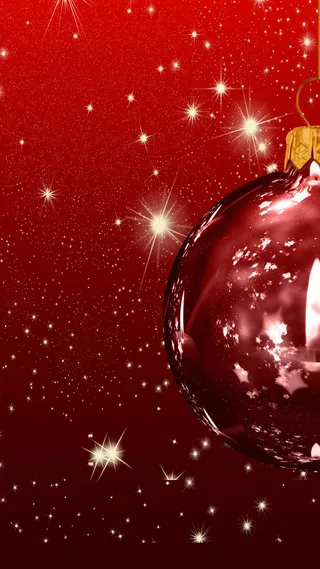 冬日节日红色渐变H5背景素材高清