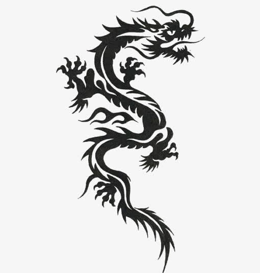 黑色巨龙免抠