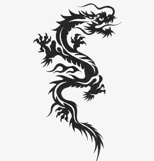 黑色巨龙免抠