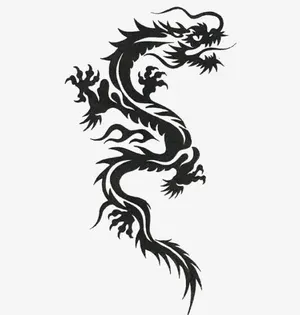 黑色巨龙免抠