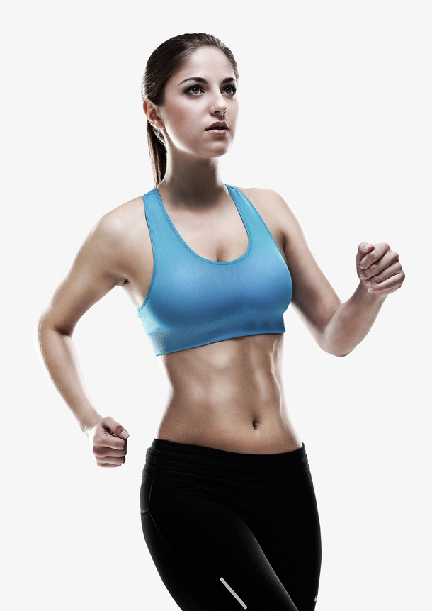 女生健身人像免抠