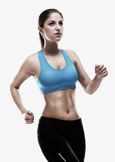 女生健身人像免抠