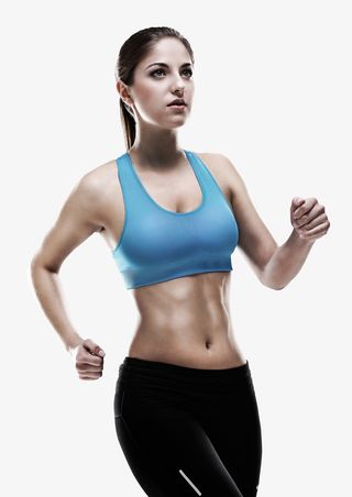 女生健身人像免抠