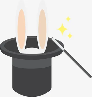 愚人节魔术帽子兔子免抠