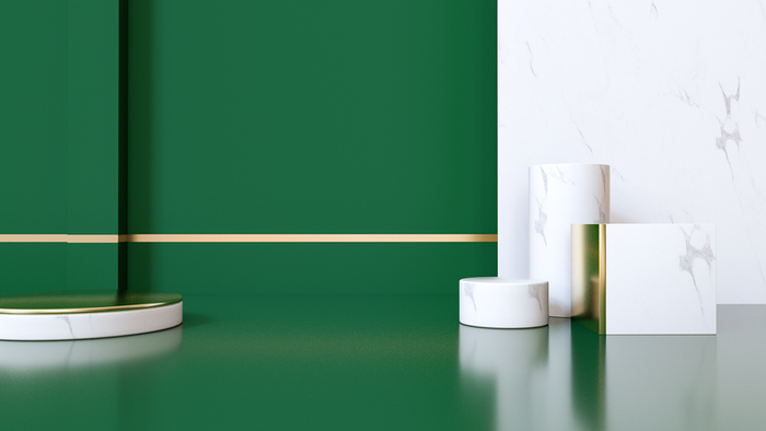 国潮，C4D，简约，场景高清