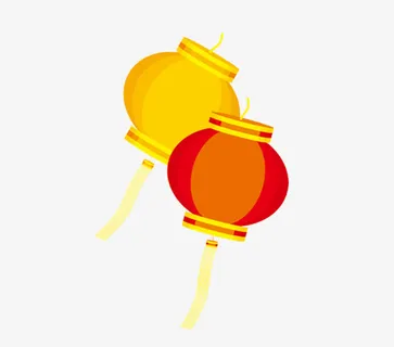 手绘灯笼免抠