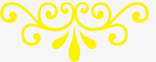 中式黄色经典边框免抠