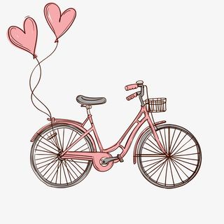 自行车气球漂浮免抠