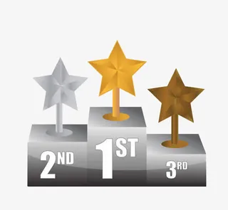 排行榜上的星星免抠