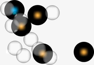 黑色梦幻光圈免抠