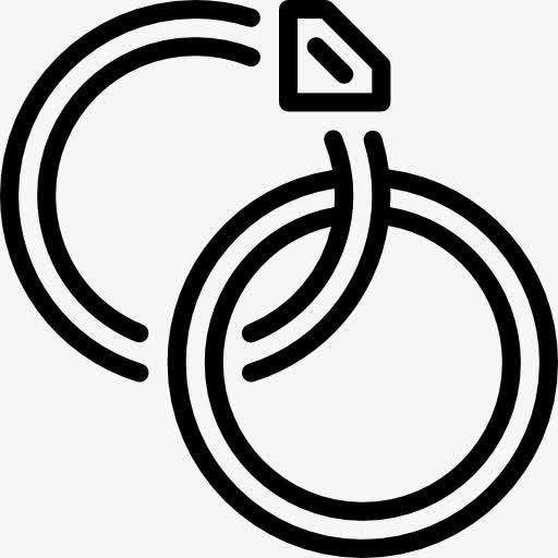 结婚戒指图标免抠