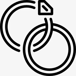 结婚戒指图标免抠