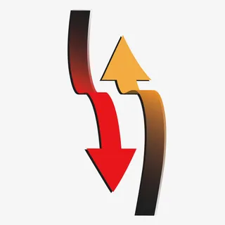 矢量弯曲箭头免抠