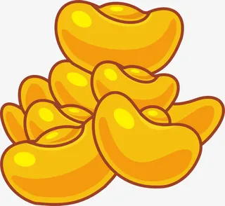 金元宝png矢量素材免抠