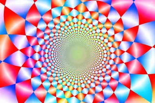 炫彩几何对称背景高清