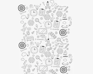 简笔画图标元素免抠