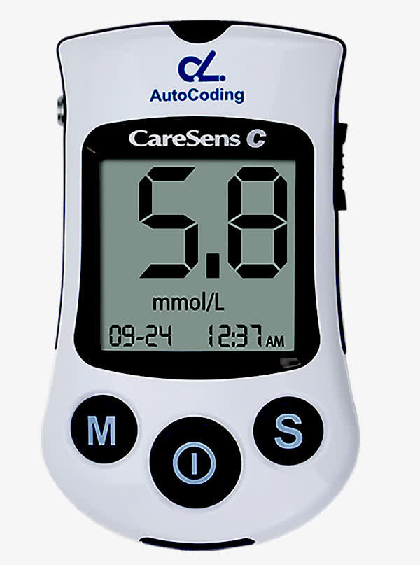 黑色血糖仪产品图免抠