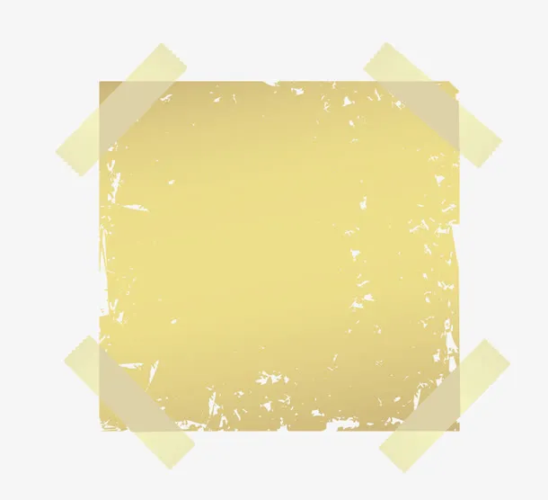 矢量破旧贴纸免抠