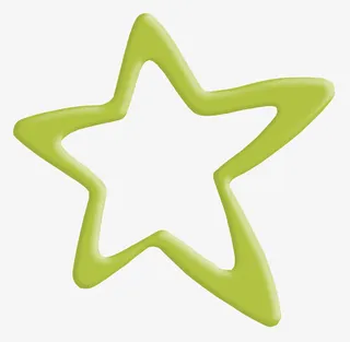 边框剪影卡通边框图片 五角星边免抠