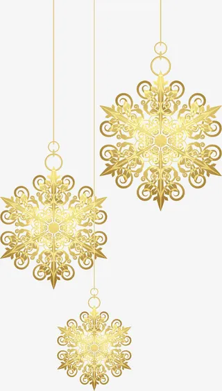 大气金色吊坠免抠