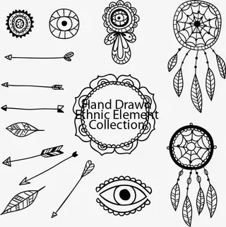 扁平化箭头矢量免抠