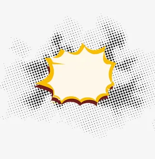 卡通爆炸线矢量图免抠