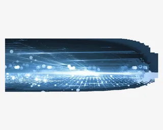 蓝色科技光效素材未来感免抠