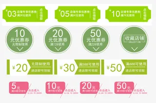 淘宝店铺优惠券免抠