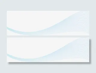 蓝色渐变曲线免抠