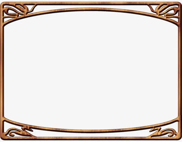 卡通手绘简约边框免抠