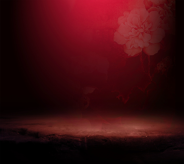 暗红花朵底纹背景元素高清