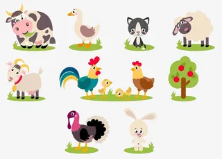 多姿多彩的小动物们免抠