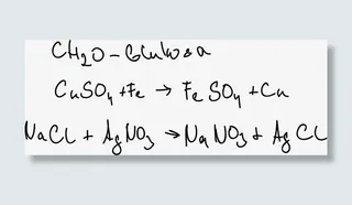 常用手绘风格化学方程式免抠