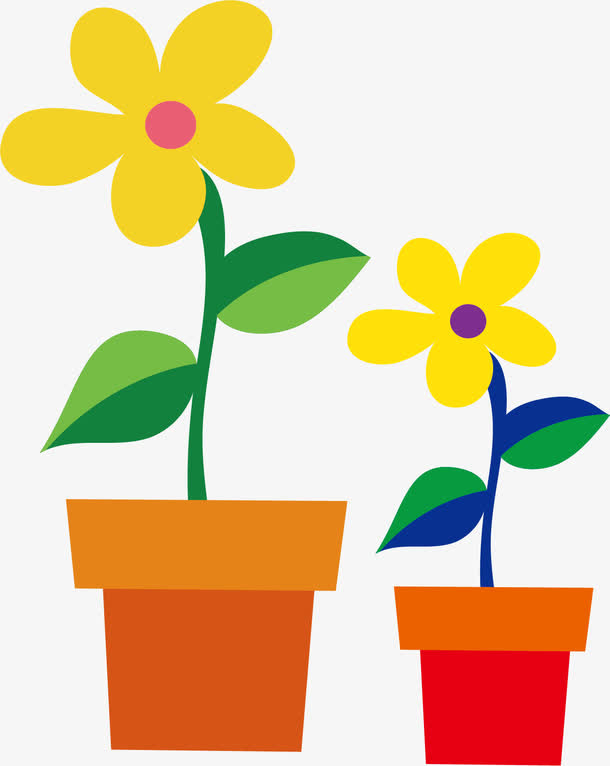 花盆png矢量素材免抠