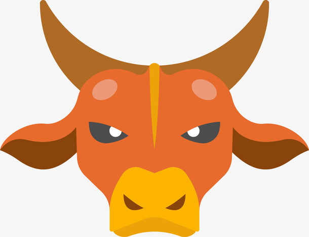 卡通牛头免抠