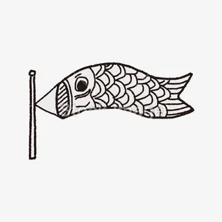 日本风筝涂鸦免抠