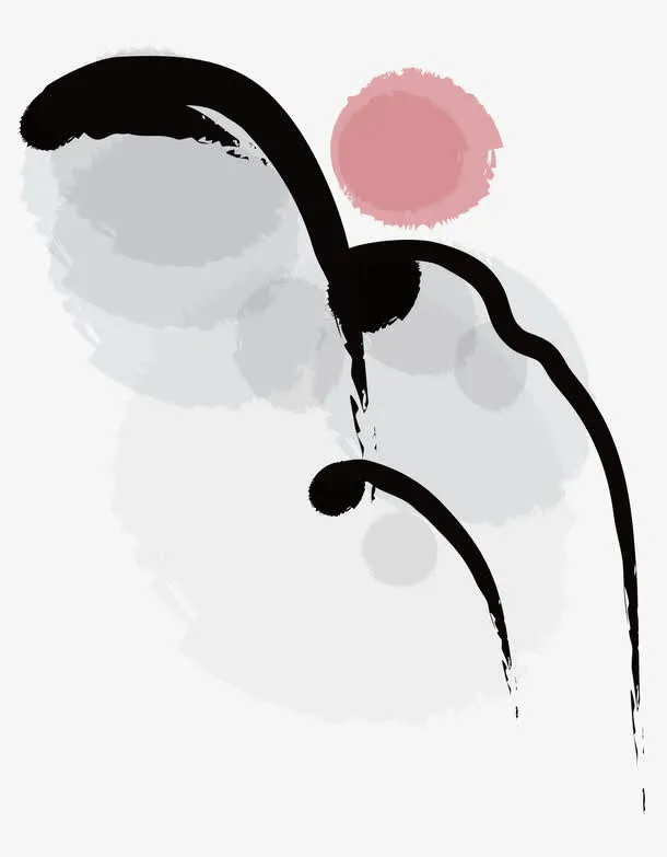 水墨风景免抠