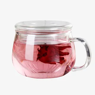 姜茶花茶设计素材免抠