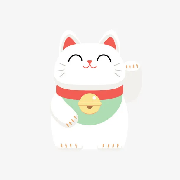 矢量招财猫免抠