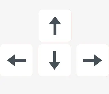 矢量键盘上下左右按键素材免抠