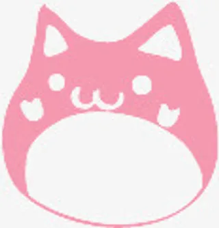 萌萌猫咪印章水印图片免抠