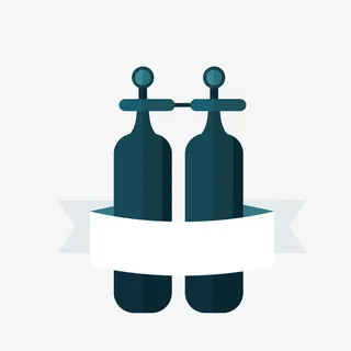 灰色氧气瓶免抠